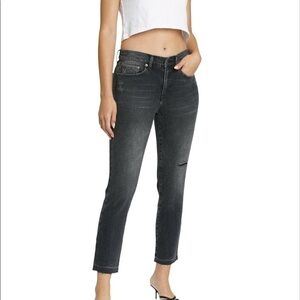 Pistola Monroe Cropped Cigarette jeans in Bandit distressed sz 24